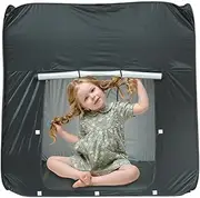 Sensory Tent - Portable Popup Kids Tent with Door and Window - Foldable Dark Tent Calm Corner with Travel Bag for Home Travel