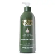 Hemp Worx Rose Geranium & Patchouli Body Wash 500ml