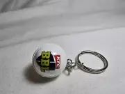KFC BIG BASH CRICKET BALL 8CM KEYRING NEW BBL Keychain White