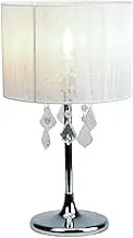 Paris Crystal Table Lamp White