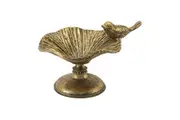 Willow & Silk Vintage Alloy 12cm Ring Holder w/Perched Bird/Table/Shelf/Decor