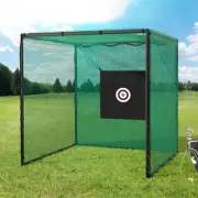 Weather Resistant Golf Practice Cage Training Knot Less Netting W/ Target Cloth