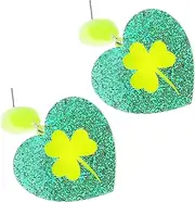 [TEMPNAP] 1pair Dangle Earrings Lightweight Acrylic Irish Festival Jewelry for Women for Patrick's Day Celebrations and Parties