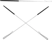 Kisangel 3pcs Stainless Steel Puppet Arm Control Rods Puppet Handles for Interactive Performances for Stage Shows Theatres and Family Entertainment