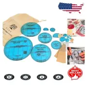 Versatile Quilting Circle Templates in Clear PETG - Australian-Made Quality