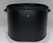 Metal Caddy Wooden Handle Utensils Condiments Cleaning Desktop Organize Black