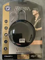 Santana Vision Waterproof Bluetooth Portable Speaker With LED Light Display New