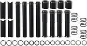 TIGERSGATE Black Pushrod Covers Kit Designed for 1999-2017 Harley Twin Cam Softail, Dyna, Touring Models(Excludes 2017 Touring)