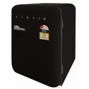 Airflo 130L 83.5cm Retro Under Counter/Bar Fridge Home Refrigerator/Cooler Black