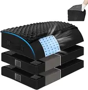 Foot Rest Under Desk for Office Use, Gel Memory Foam Foot Stool with 3 Adjustable Heights and Feet Warm Pocket for Back, Hip, Legs Discomfort Relief, Ergonomic Footrest for Office Chair & Gaming Chair
