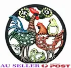 8.1" Cast Iron Trivet for Wood Stove Rustproof Round Stands for Hot Pots Dishes