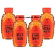 Nate's 100% Pure, Raw & Unfiltered Honey, Award-Winning Taste - 8 oz (4 Pack)