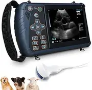 DAWEI Veterinary Ultrasound Machine for Pregnancy Portable Vet Handheld Scanner B-Ultra Sound Lightweight Ultrasound with Waterproof Probe for Cattle,Pig,Sheep,Dog use (Convex Probe)