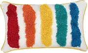 Luxshiny Ethnic Style Pillowcase Tassel Tufting Pillowcase for Decorative Throw Pillow Cover Bed Couch