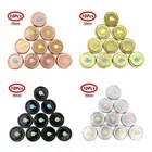 10Pcs Tinplate Mason Jar Lids with Straw Hole Caps Drinking Glass Juice Canning