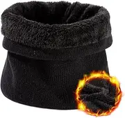 [TOP-EX] Windstopper Waterproof Winter Hat Men & Women, Warm Fleece Lined Knitted Hat Beanie, Breathable Outdoor Running & Ski Hat, Windproof Rain Protection, Men's Hat 55-65 cm, Black Tube Scarf, L/XL