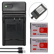 2x Battery +Charger For NP-BG1 NP-FG1 Sony Cyber Shot DSC-H N T W Series Camera