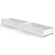Artiss 2x Bed Frame Storage Drawers Trundle White