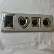 New 4 piece set Macy’s Silver Plate Picture Frames 1 5/8” X 2 1/2”