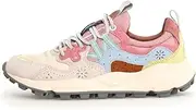 [FLOWER MOUNTAIN] Yamano 3 Model Sneakers, in Technical Fabric, with Suede Inserts, Trekking Style Lacing, Antibacterial Natural Cork Insole, Ultral Rubber Sole