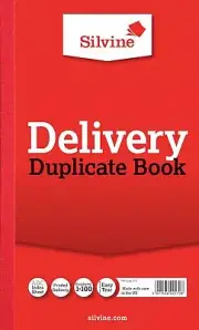 Silvine Duplicate Delivery Book - Numbered 1-100 with index sheet 210 x 127mm