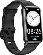 Long Battery Pedometer Watch 14 Days Battery Life, Slim Design No App/Phone Required Fitness Tracker, 50 Meters Waterproof Smart Watch, Heart Rate & Blood Oxygen Monitor Step Counter for Men Women