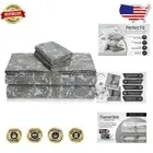 Ultra-Soft King Flannel Bed Sheet Set - Extra Deep Pocket & 4-Piece Ava Paisley