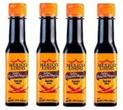 Al Amin Foods SALSA PICANTE NEGRA( Black Hot Sauce), 4 Bottles 5 fl oz