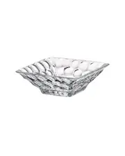 Barski Glass Square Small Pebbled Bowl