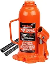 8000KG Bottle Jack, 8 Ton Hydraulic Welded Jack with Carry Handle and Pump Handle for Automotive and Industrial, Orange