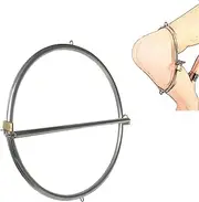 HCUDFN BDSM Stainless Steel Hips Waist Bondage Hanging Ring Sex Love Restraints Tools Game for Men and Women Couples