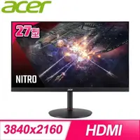 在飛比找PChome24h購物優惠-ACER 宏碁 XV272K V3 27型 IPS 4K 1