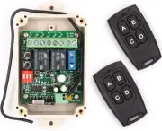 12V - 24V Secure Wireless RF Remote Control Relay Switch Universal 2-Channel Rec