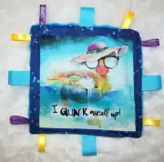Baby Taggie | Taggy | Soft Toy | Sensory Blanket | Gift | Minky | Quacking Duck
