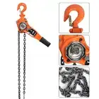 3 Ton 3000kg Block Tackle 3M Chain Block Hoist Crane Pulley Garage Lifting Tool