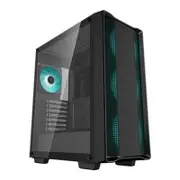 Deepcool CC560 V2 Mid-Tower Tempered Glass ATX Computer Case - Black [R-CC560-BKGAA4-G-2]