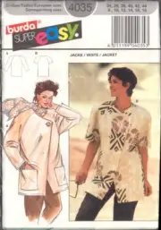 Burda 4035 Sewing Pattern Jacket Size 8-18 (34-44) Uncut Factory Folded