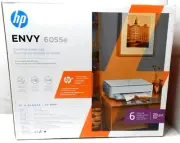HP ENVY 6055e All-in-One Color Wireless Printer Mobile Print Copy Scan BRAND NEW