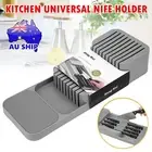 Kitchen Drawer Organiser Tray Knife Block Cabinet Insert Utensil Storage Holder