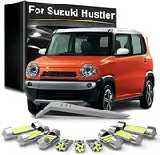 6Pcs LED Interior Light Bulb Kit, For Suzuki Hustler 2014 2015 2016 2017 2018 2019 2020 2021 Car LED Map Dome