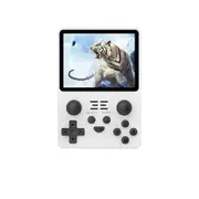 Handheld Retro Game Console 3.5 Inch IPS Screen Built-in 10000 Games PS1/PSP/GBA/GBC/BIN/FC/MD 16G+64G-White