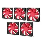 5Pcs Computer Power Cooling Fan Power Supply Cooler Led Pc Chassis Fan Heat AUU