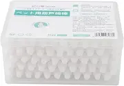 55pcs Pointed Cotton Swabs, Double Tipped Cotton Swabs with Paper Sticks for Makeup Cleaning Pet Ears and Eyes Cleaning, Soft, Absorbent and Eco Friendly