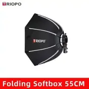 TRIOPO 55cm Octagon Foldable SoftBox for Godox Yongnuo Speedlite Flash Light