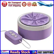 LF# Automatic Clothes Washer Auto-Off Mini Turbo Washer for home Bathroom (Purpl