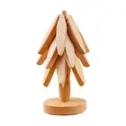 Wooden Trivet for Hot Dishes, Tree Shape Trivet Set Coaster for Hot Pots Pans