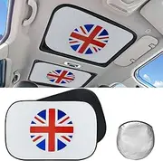 UV Ray Car Sunroof Sun Shade Interior Sun Protector Sunshade Compatible for Mini Cooper R56/F56/F54/R55/F55/R60 Accessories-Red