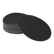Sandpaper Round 180x180mm 180 Grit 50 Pcs Black Hook & Loop Sanding Sheets