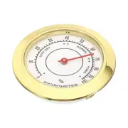 Mini 1.7" Round Indoor Outdoor Hygrometer Humidity Monitor Gauge Gold