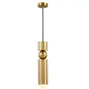Bar Counter Modern Restaurant Bedroom Bedside Personality Simple Small Chandelier :Single Head Brass
